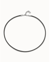 COLGANTE CUERO CIERRE METAL DE UNOde50