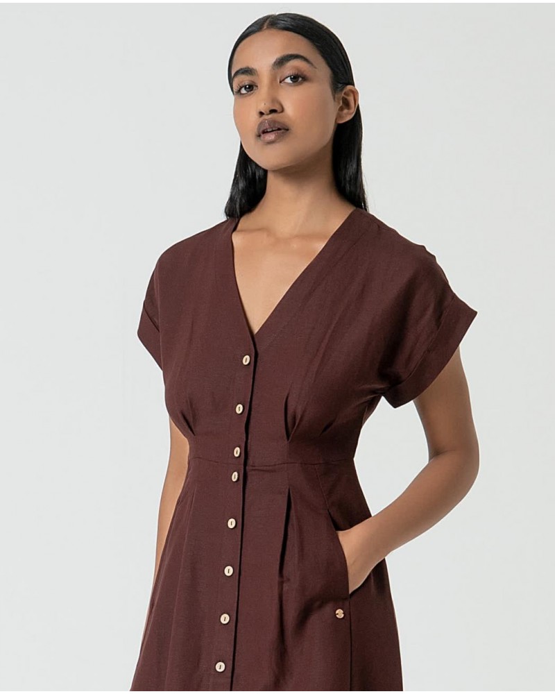 VESTIDO DE LINO DE SURKANA
