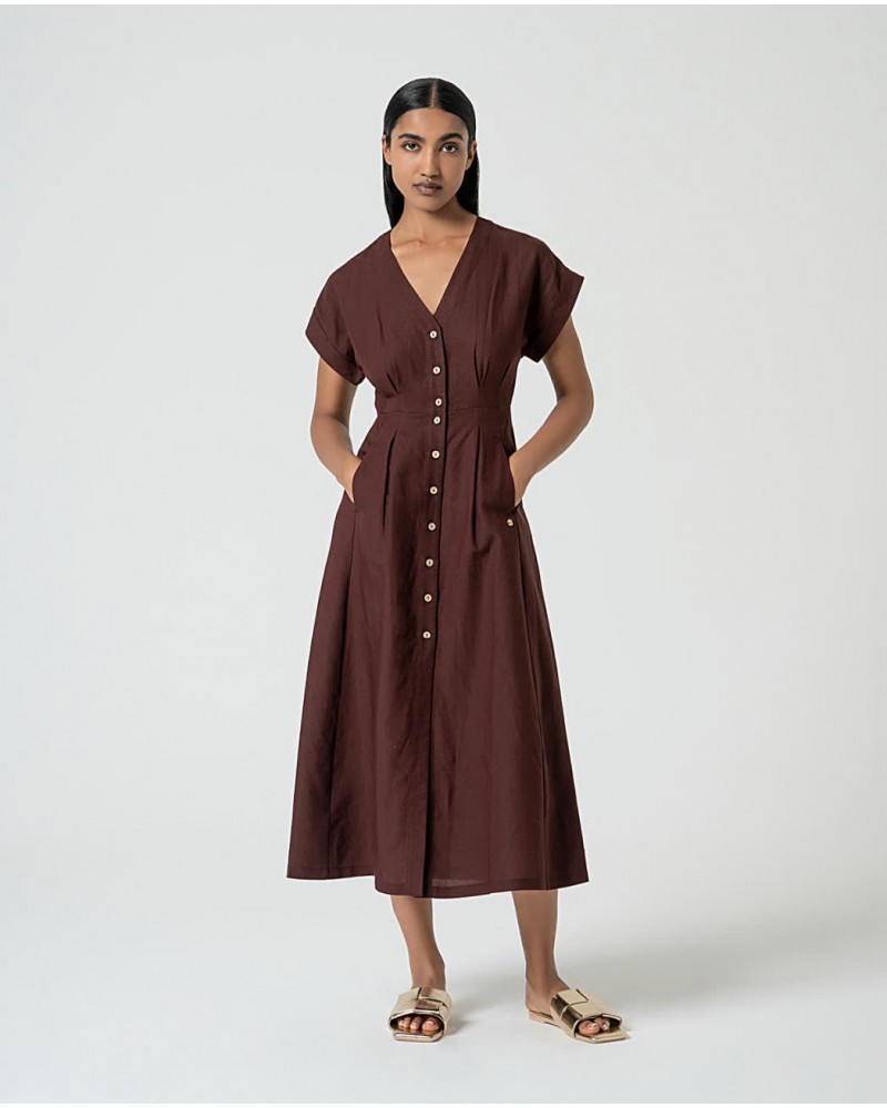 VESTIDO DE LINO DE SURKANA