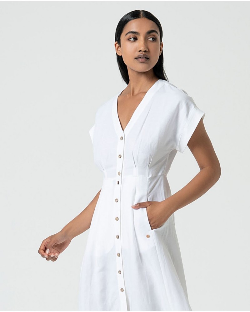 VESTIDO DE LINO DE SURKANA