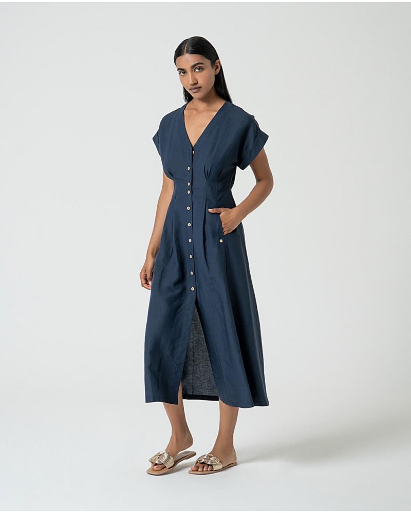 VESTIDO DE LINO DE SURKANA