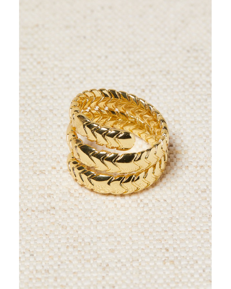 ANILLO METAL DORADO DE LATIDO
