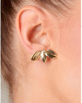 PENDIENTES LEAF ME ALONE DORADOS DE UNOde50
