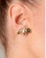 PENDIENTES LEAF ME ALONE DORADOS DE UNOde50