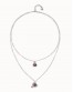 COLLAR DOBLE CON BAÑO EN PLATA DE UNOde50