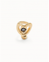 ANILLO CORAZON BAÑO EN ORO DE UNOde50