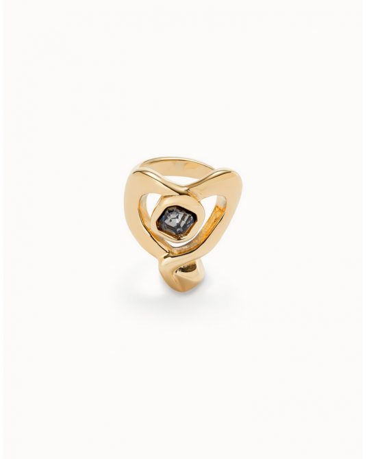 ANILLO CORAZON BAÑO EN ORO DE UNOde50