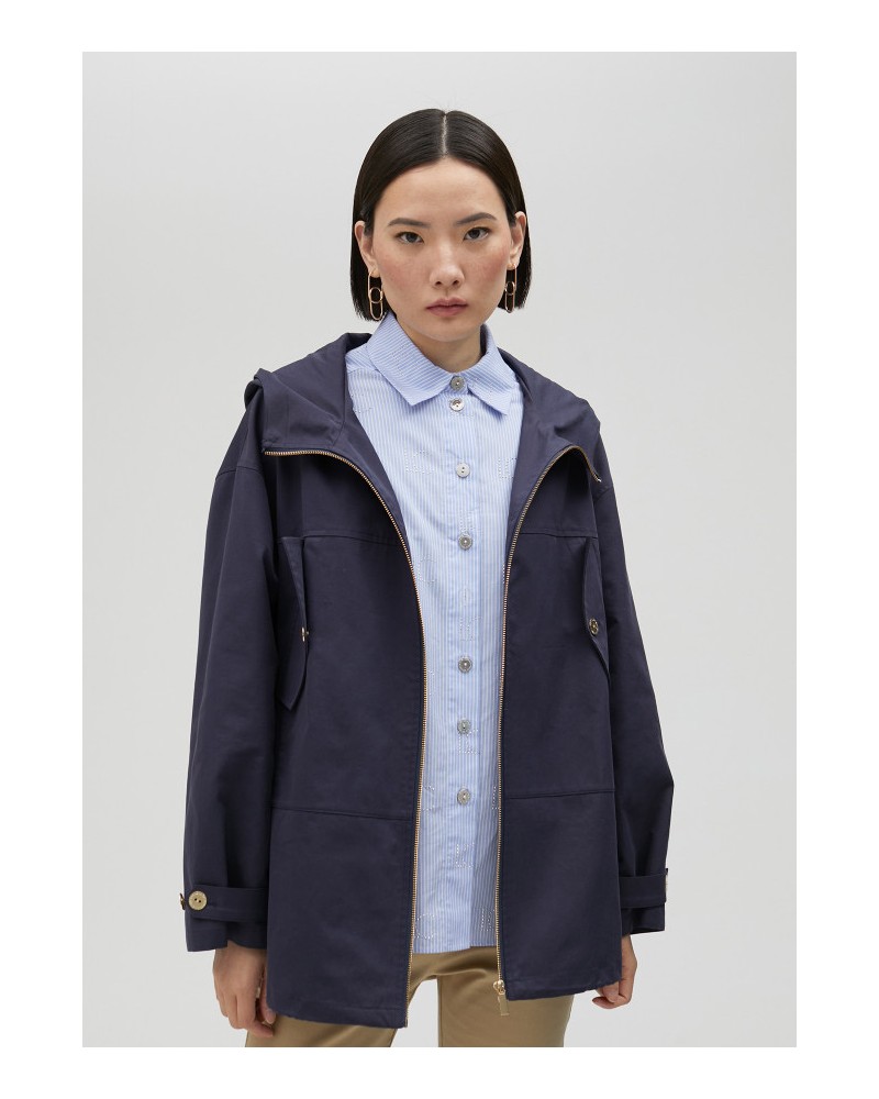 PARKA CON CAPUCHA NAVY DE LOLA CASADEMUNT