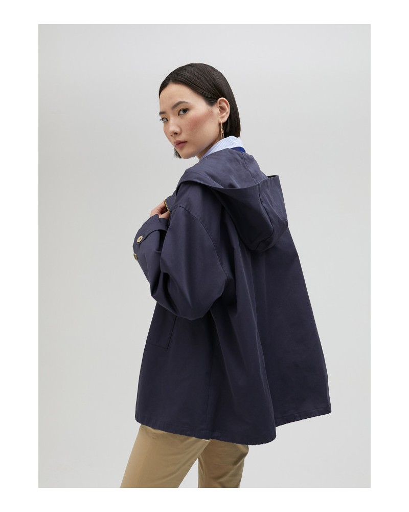 PARKA CON CAPUCHA NAVY DE LOLA CASADEMUNT