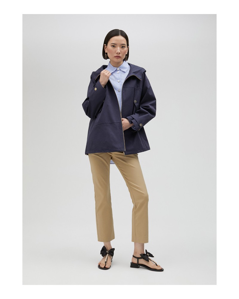 PARKA CON CAPUCHA NAVY DE LOLA CASADEMUNT