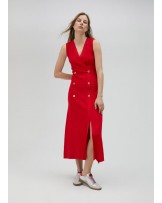 VESTIDO ROJO DE PUNTO DE LOLA CASADEMUNT