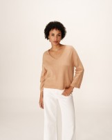 Jersey de punto cuello pico de Grace and Mila