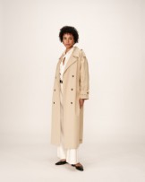 Gabardina beis larga de Grace and Mila