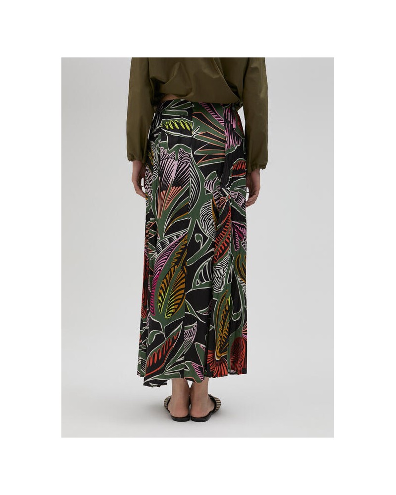 FALDA SATINADA ESTAMPADO TROPICAL DE LOLA CASADEMUNT