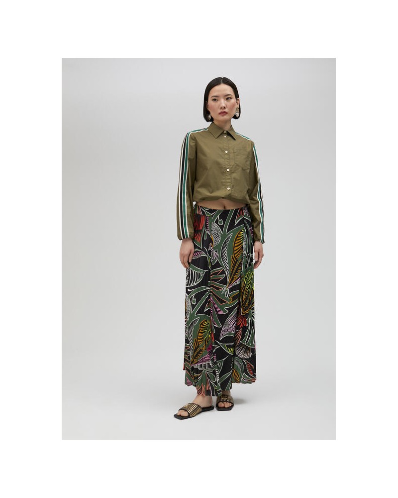 FALDA SATINADA ESTAMPADO TROPICAL DE LOLA CASADEMUNT