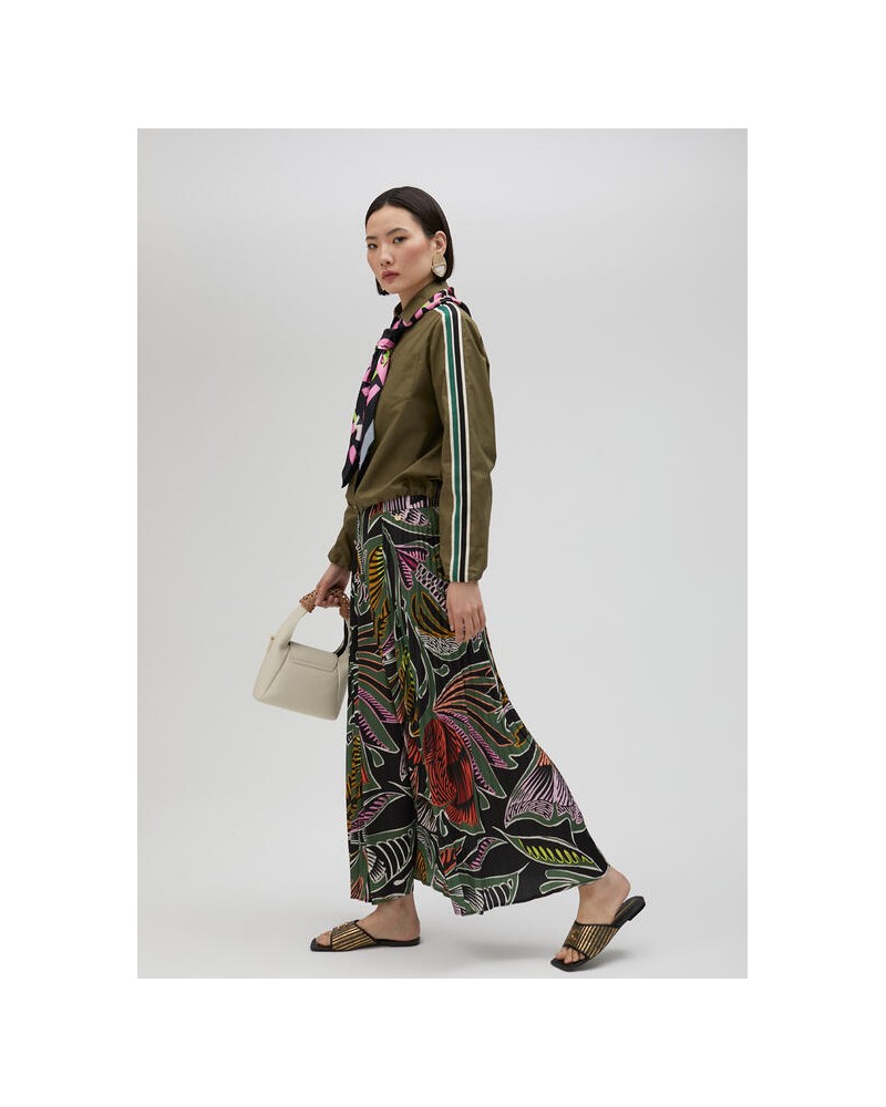 FALDA SATINADA ESTAMPADO TROPICAL DE LOLA CASADEMUNT