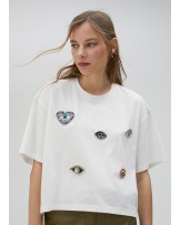 CAMISETA DETALLE PEDRERIA DE LOLA CASADEMUNT