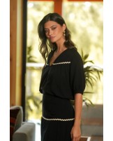 BLUSA NEGRO VIVO BLANCO DE GUIMANOS