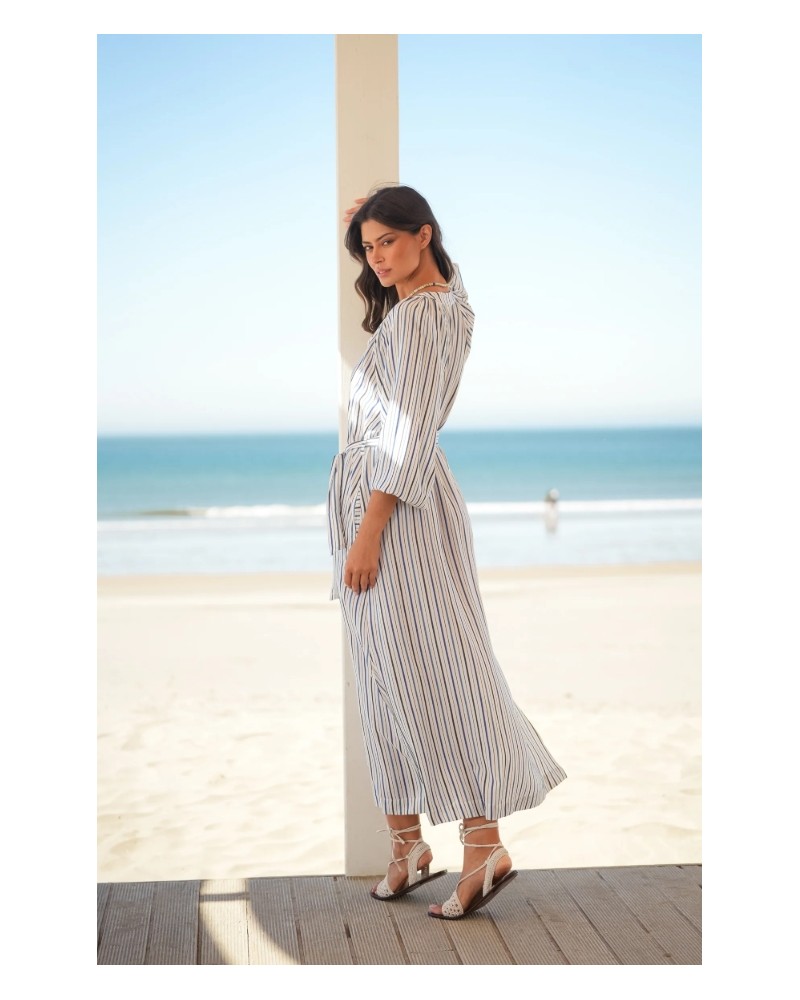VESTIDO RAYAS CAMISERO DE GUIMANOS