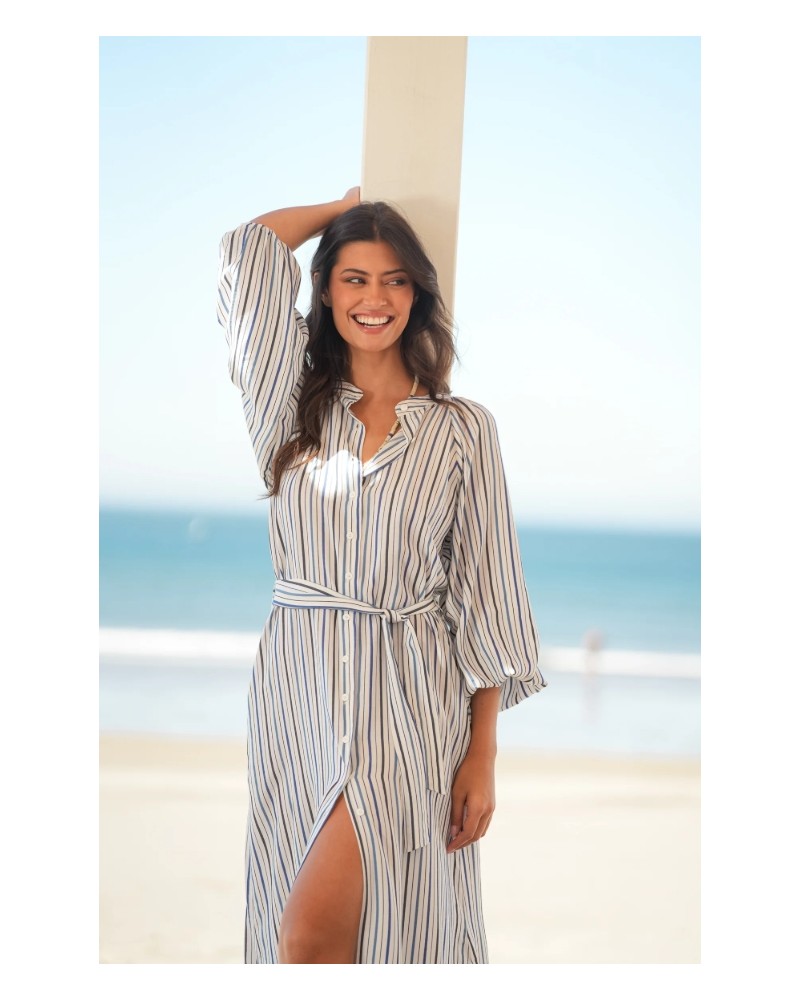 VESTIDO RAYAS CAMISERO DE GUIMANOS