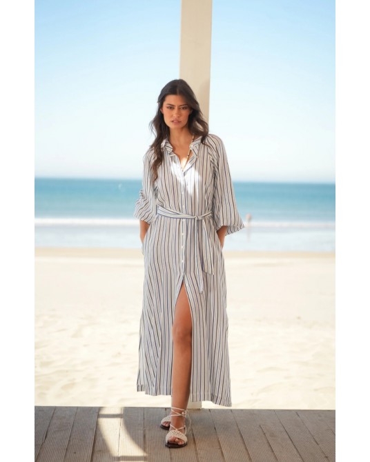 VESTIDO RAYAS CAMISERO DE GUIMANOS
