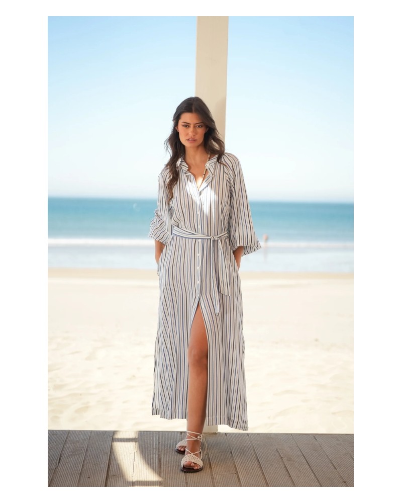 VESTIDO RAYAS CAMISERO DE GUIMANOS