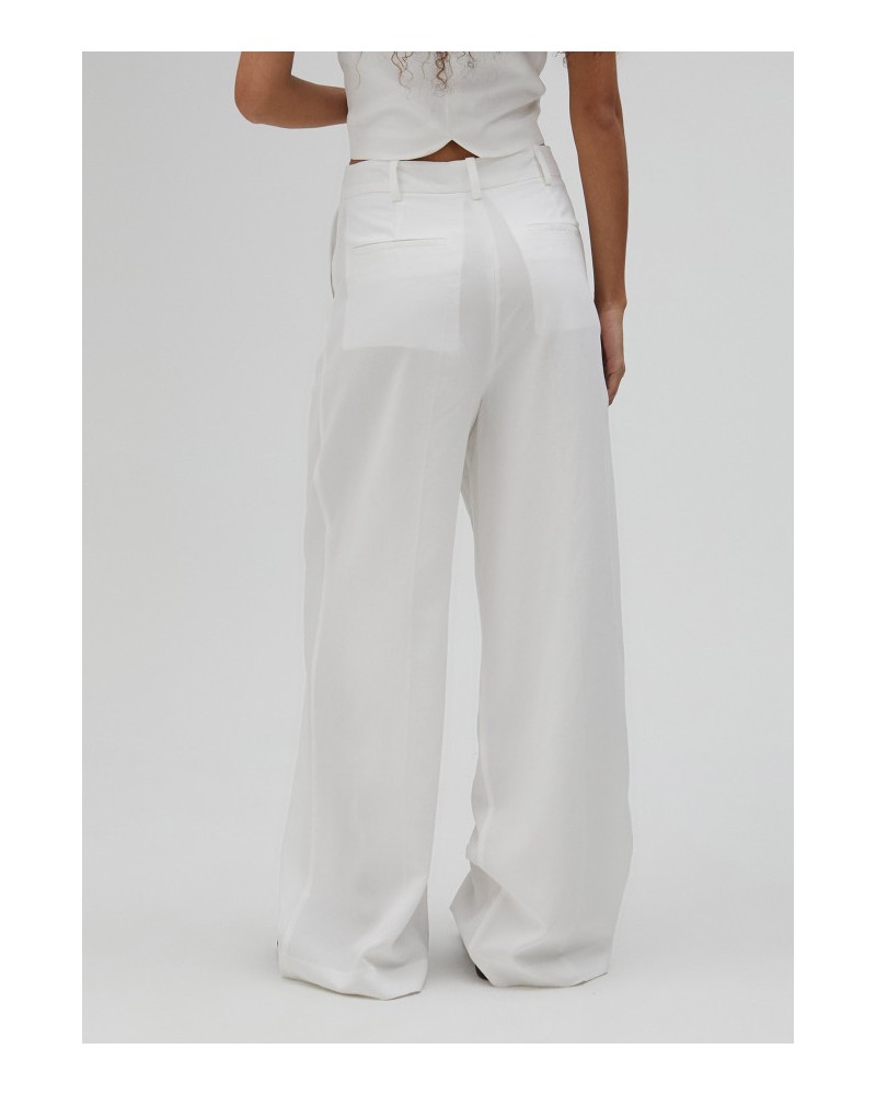 PANTALON PALAZZO BLANCO DE LOLA CASADEMUNT