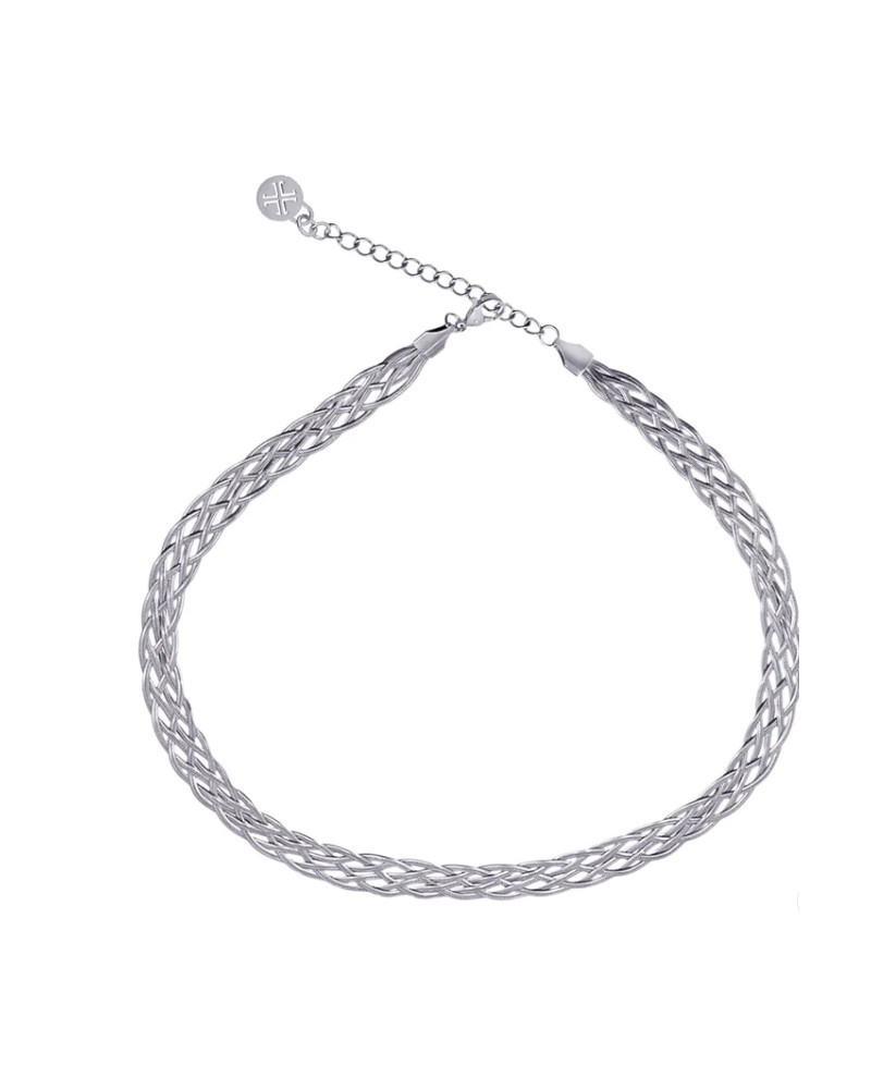 COLLAR CORTO ACERO TRENZADO DE ANARTXY