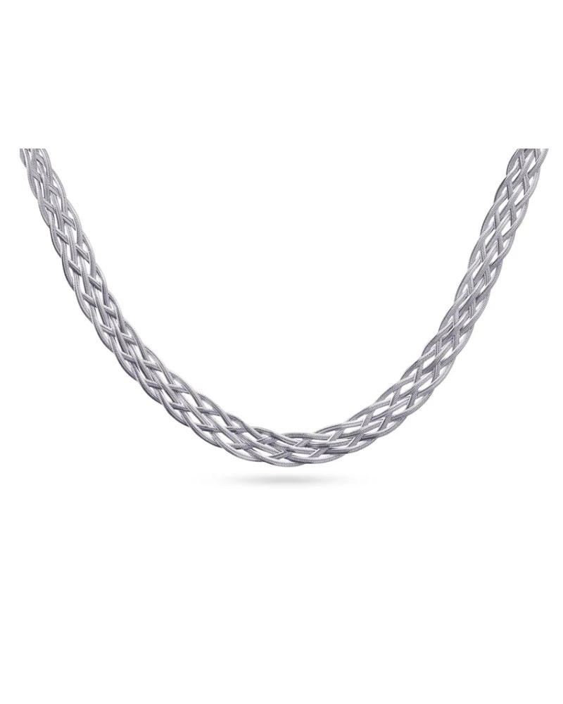 COLLAR CORTO ACERO TRENZADO DE ANARTXY