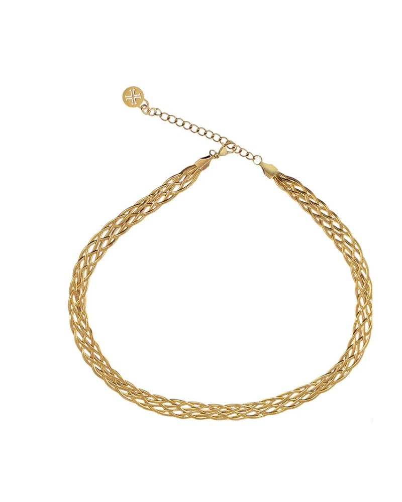 COLLAR CORTO ACERO TRENZADO DE ANARTXY