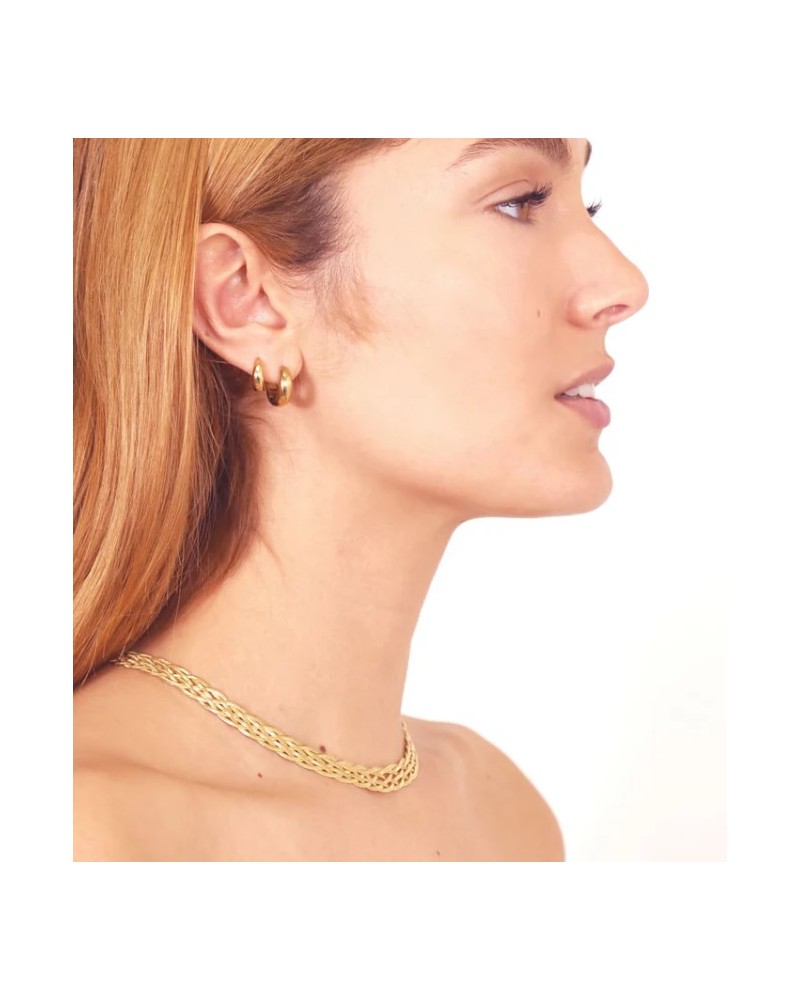 COLLAR CORTO ACERO TRENZADO DE ANARTXY