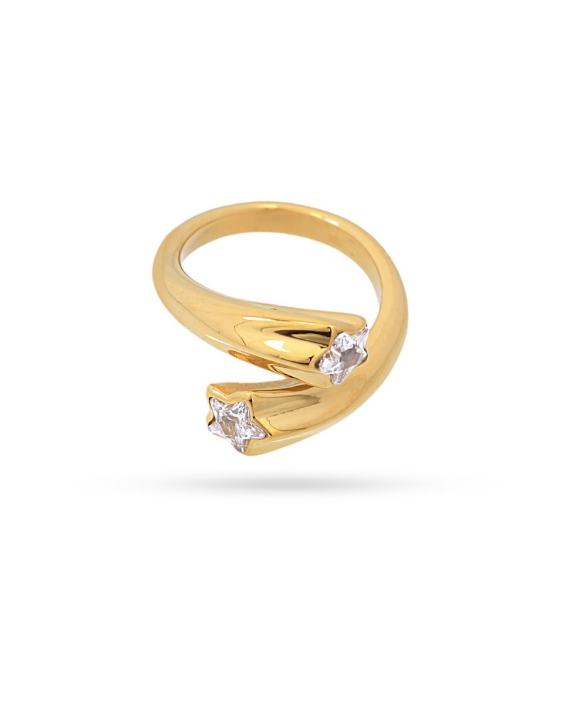 ANILLO ACERO CON CIRCONITAS DE ANARTXY