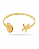 BRAZALETE DORADO EN ACERO DE ANARTXY