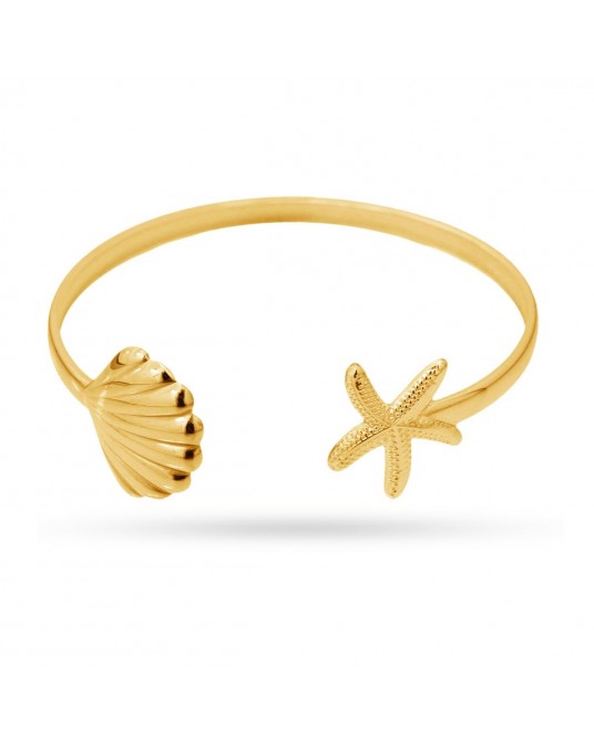 BRAZALETE DORADO EN ACERO DE ANARTXY