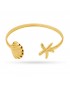 BRAZALETE DORADO EN ACERO DE ANARTXY