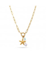COLLAR CHARM ESTRELLA Y PERLA DE ANARTXY