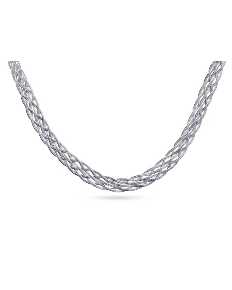 COLLAR CORTO ACERO TRENZADO DE ANARTXY