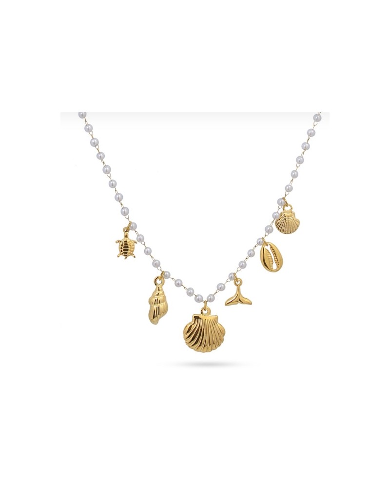 COLLAR PERLAS CHARMS MARINEROS DE ANARTXY