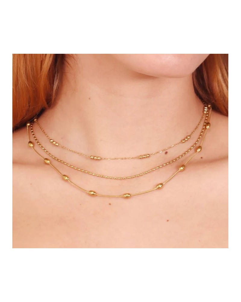 COLLAR BOLITAS ACERO DE ANARTXY