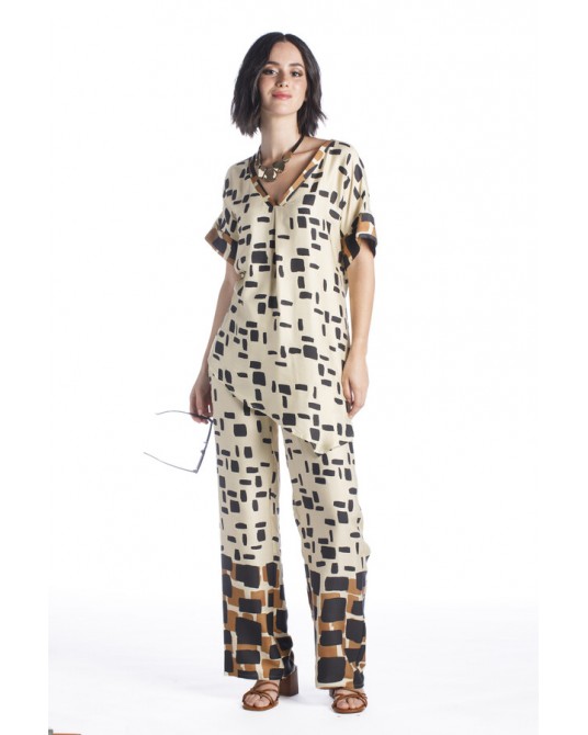 PANTALON ESTAMPADO FLUIDO DE IN PERFECTA