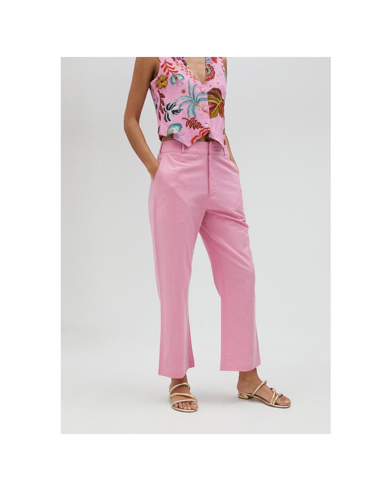 PANTALON LINO ROSA DE LOLA CASADEMUNT