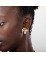 PENDIENTES ARO CON BRILLOS