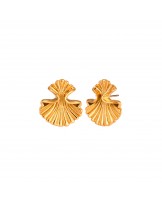 PENDIENTES CONCHA ACERO