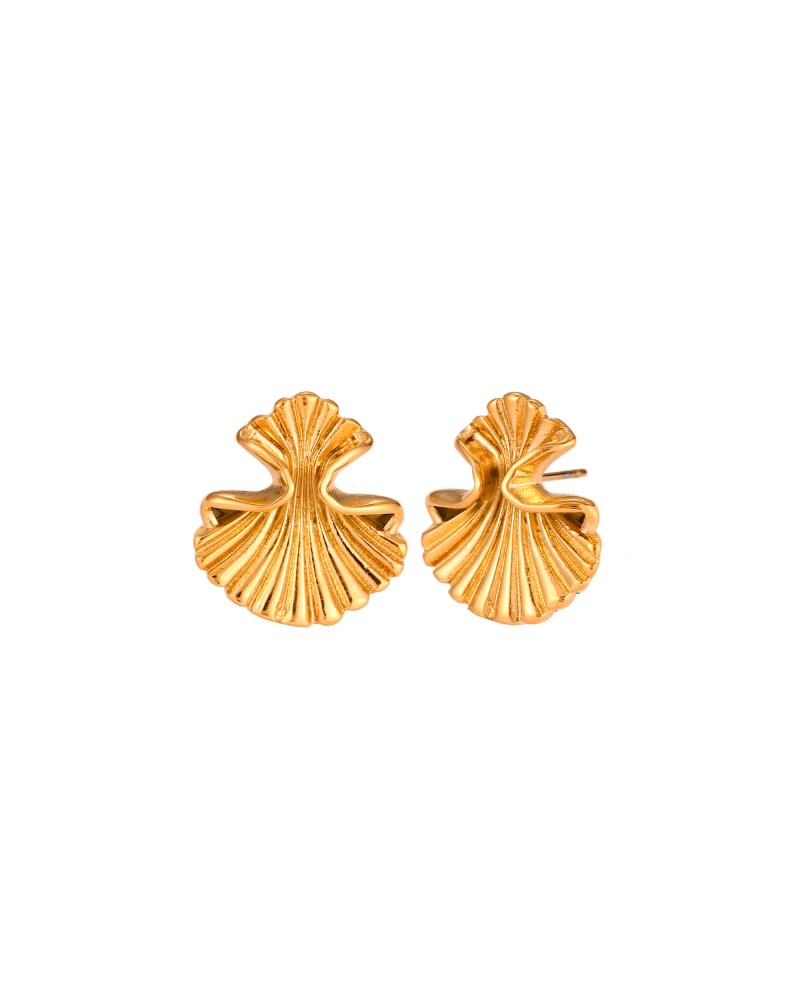 PENDIENTES CONCHA ACERO