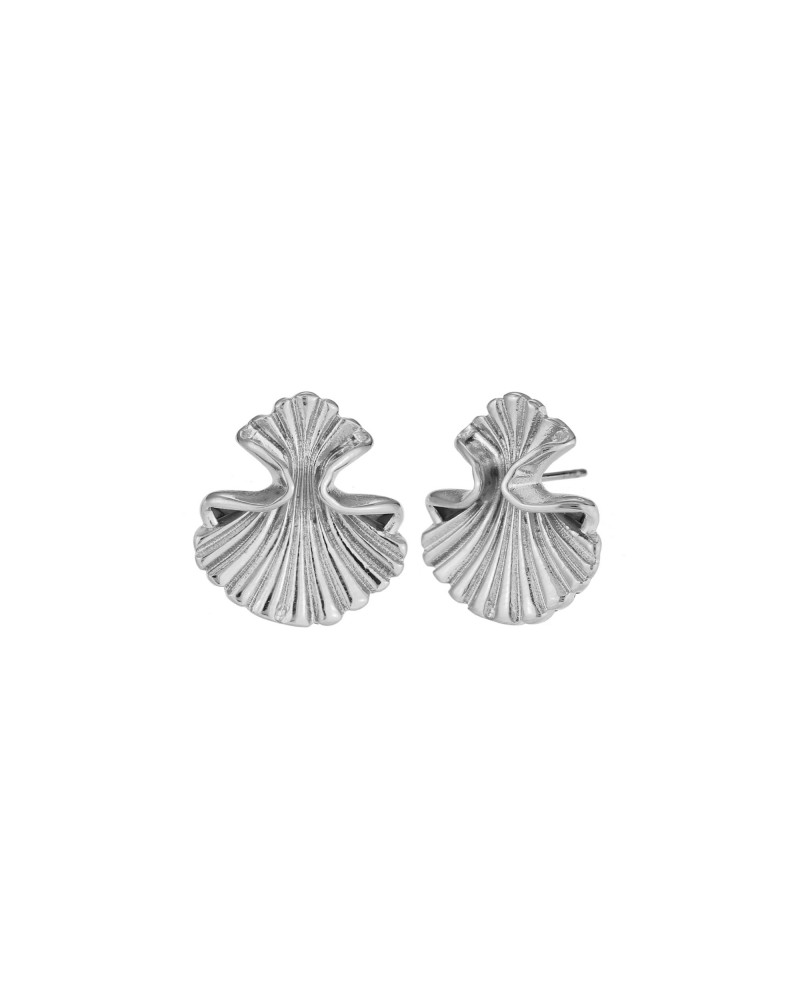 PENDIENTES CONCHA ACERO