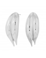 PENDIENTES ACERO HOJAS
