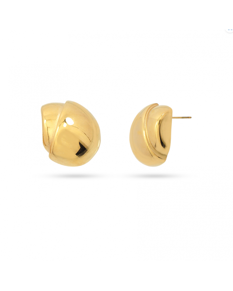 PENDIENTES CARACOLA ACERO DE ANARTXY