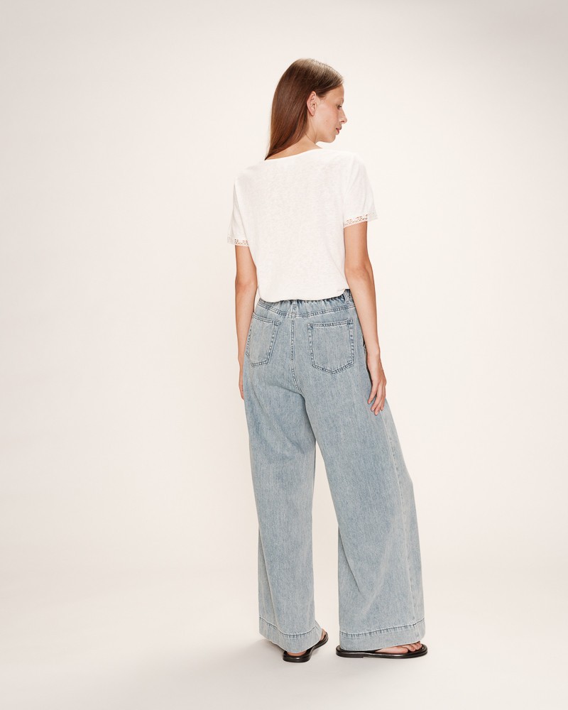 CAMISETA MANGA CORTA BLANCA DE GRACE AND MILA