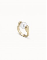 ANILLO CON PERLA DORADO DE UNOde50