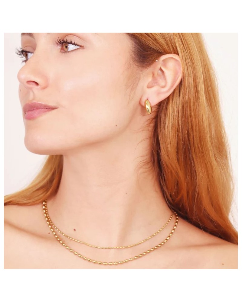 COLLAR CORTO BOLITAS ACERO ANARTXY